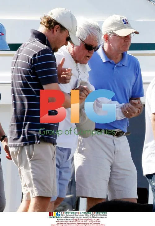 Ted Kennedy helped onto boat
