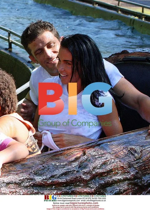 Katie Price and Alex Reid at Thorpe Park