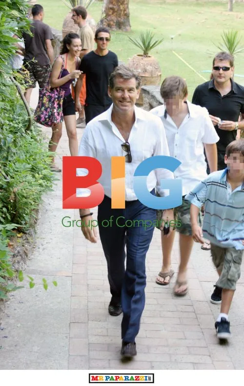 Pierce Brosnan Relaxes in Ravello, Italy