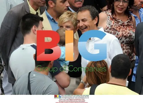 Spanish President Zapatero and Wife at Lanzarote