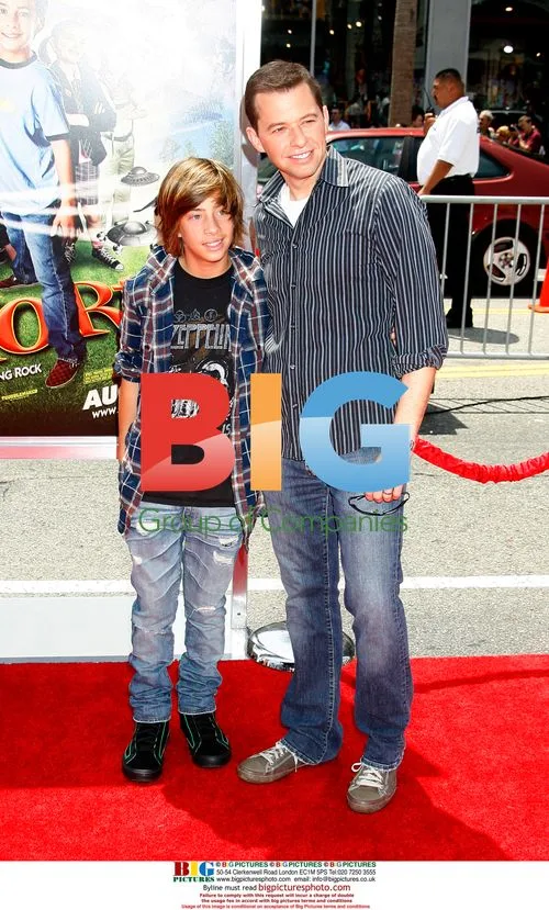Jimmy Bennett and Jon Cryer at "Shorts" premiere