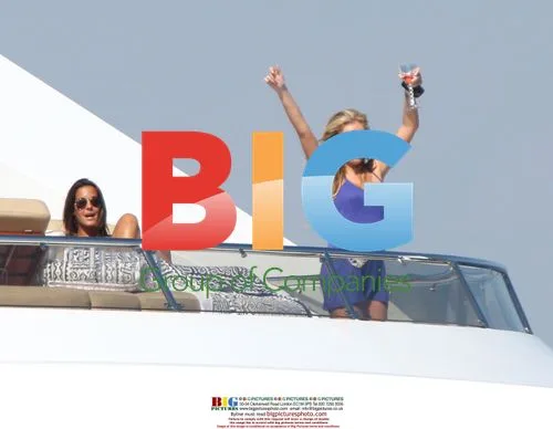 Aisleyne Horgan Wallace Sunbathes on Yacht