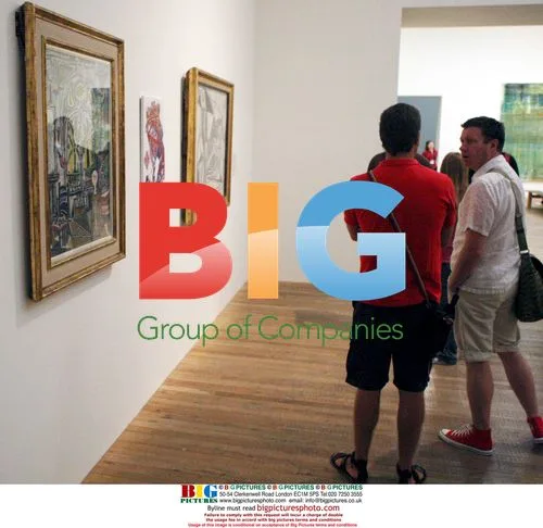 Graffiti artist "Don" hangs his work in Tate Modern