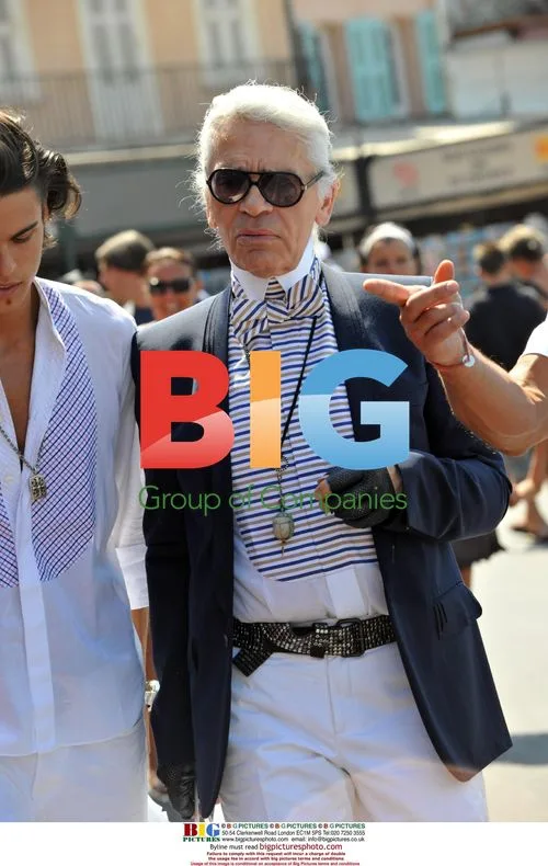 Karl Lagerfeld in Saint Tropez