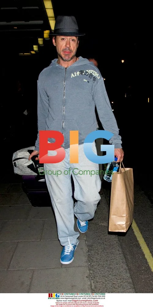 Robert Downey Jr Leaving Claridge's Hotel