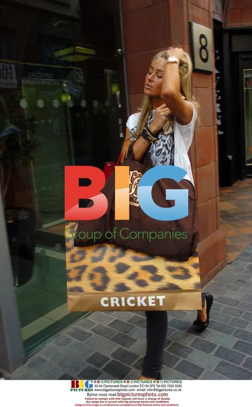Alex Curran shopping in Liverpool