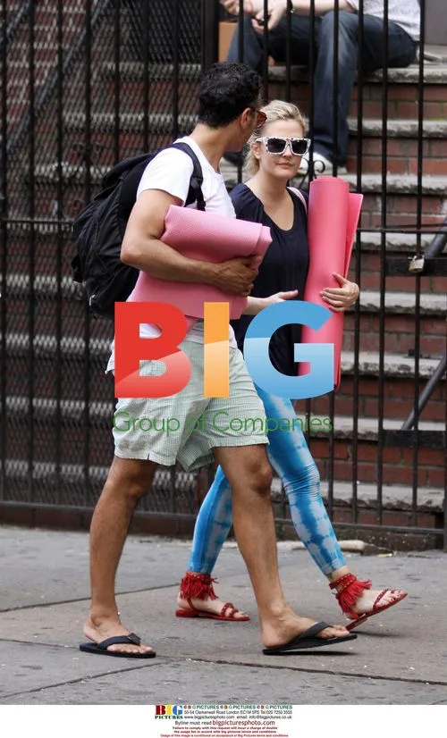 Drew Barrymore Leaves Yoga in NYC