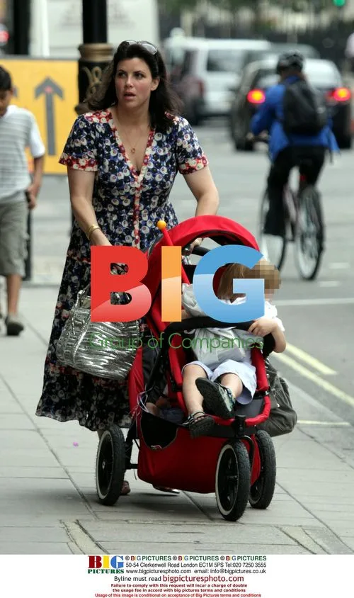 Kirstie Allsopp with family in the park