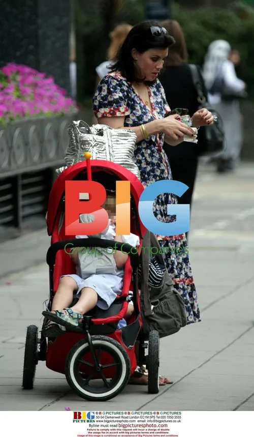Kirstie Allsopp and family in the park