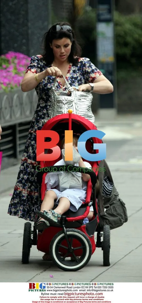 Kirstie Allsopp with family in UK park