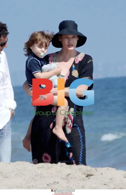 Linda Evangelista and son Augustin spotted in Malibu