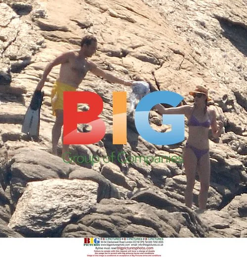 Sarkozy Family Vacation Swim