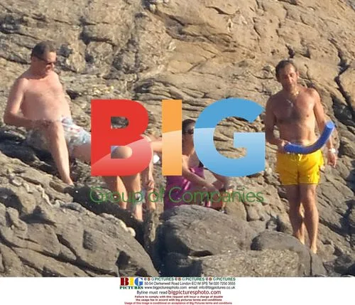 Sarkozy Family Vacation Swim