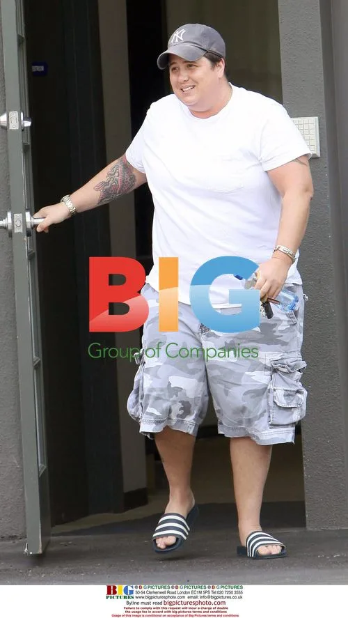 Chastity Bono shops at The Body Shop in West Hollywood