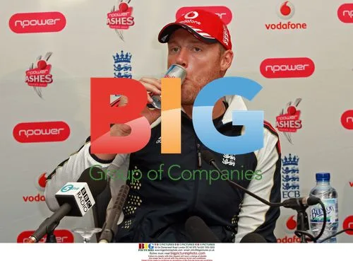 Freddie Flintoff at England press conference