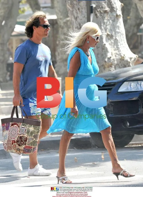 Ivana Trump and boyfriend stroll in Saint Tropez