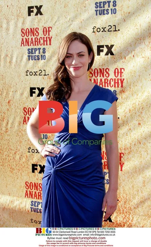 Maggie Siff at "Sons of Anarchy" season 2 premiere