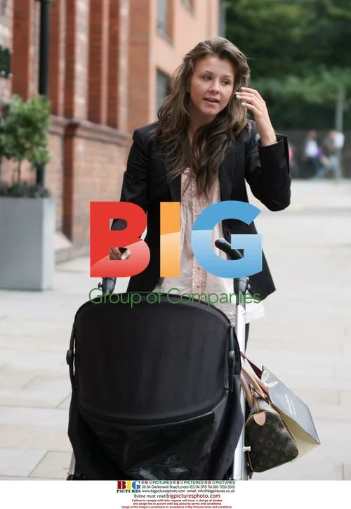 Ashleigh Middleton with baby in London