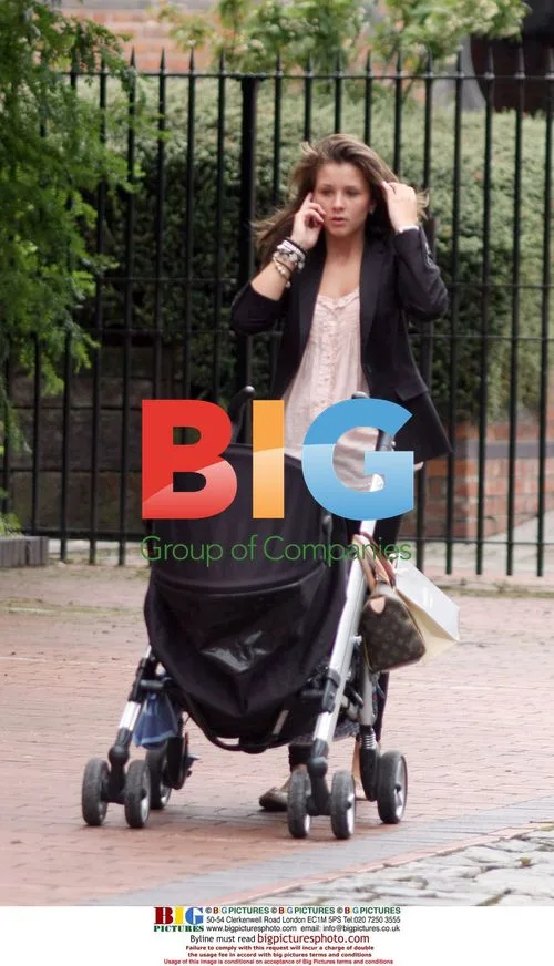 Ashleigh Middleton with baby in London