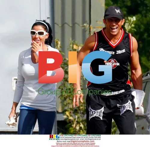 Katie Price and Alex Reid Arrive at Horse Stables