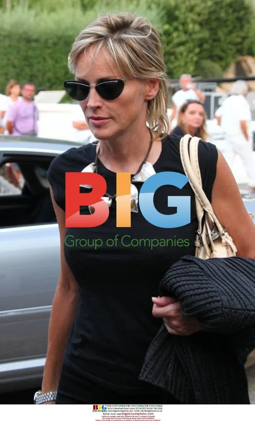 Sharon Stone Arrives in Sardinia