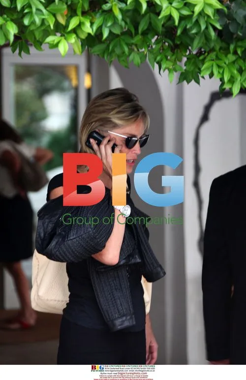 Sharon Stone Arrives in Sardinia