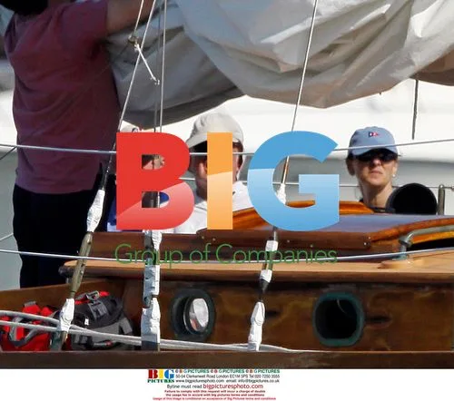 Ted Kennedy Helped Onto Boat
