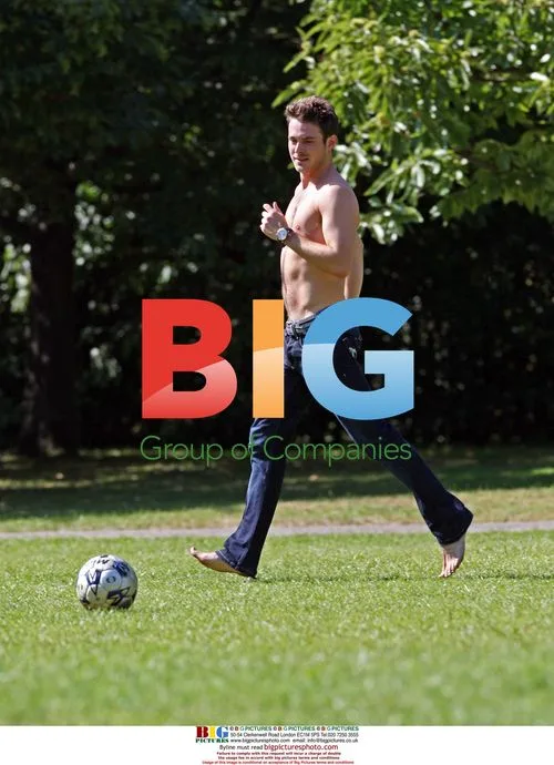 Classical boyband Blake plays football in London park