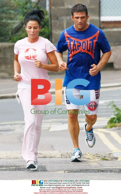 Katie Price and Alex Reid Training