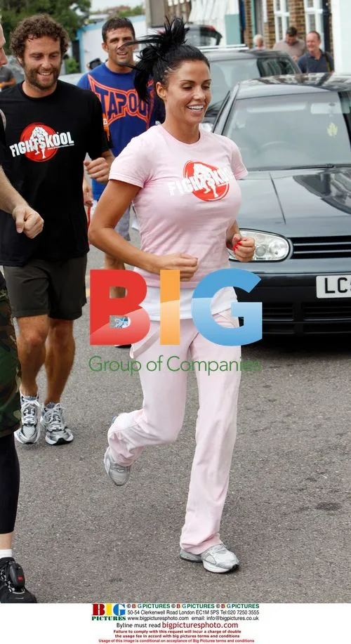 Katie Price and Alex Reid Training at Gym