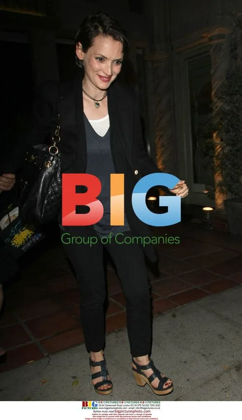 Winona Ryder and James Gooding Leaving Campanile Restaurant