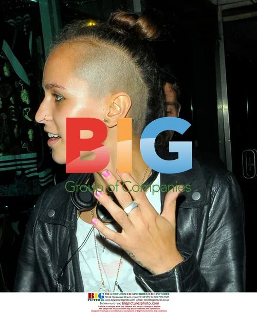 Model Alice Dellal leaving Smash and Grab