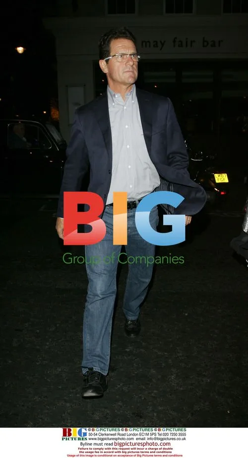 Fabio Capello arrives at Nobu with wife Laura