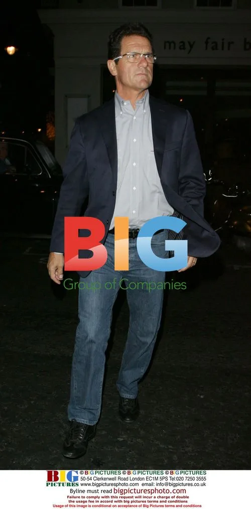 Fabio Capello arrives at Nobu with wife Laura