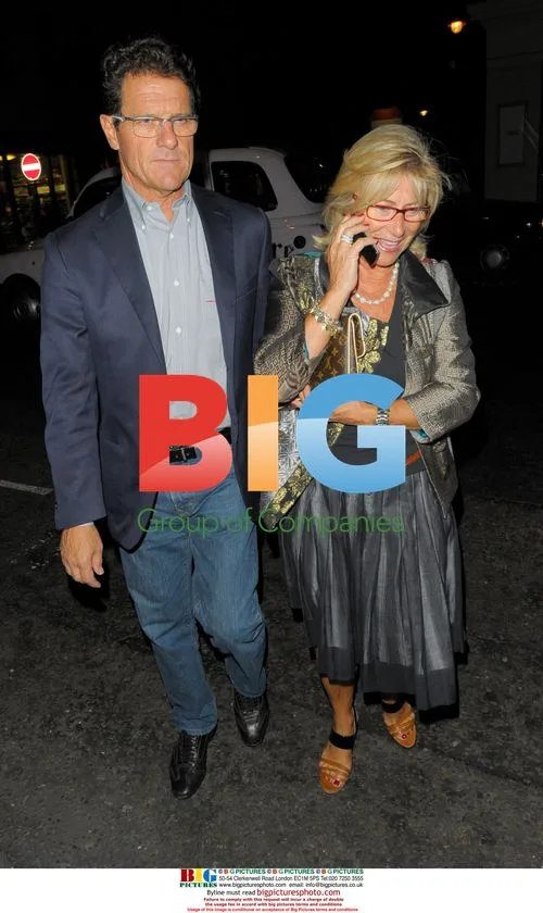 Fabio Capello arrives at Nobu Berkley with wife Laura