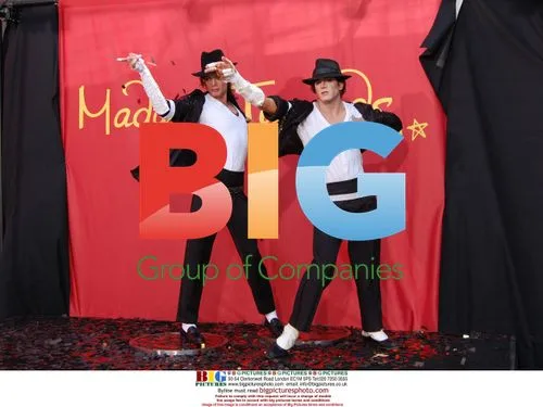 Michael Jackson Wax Sculpture and Impersonator