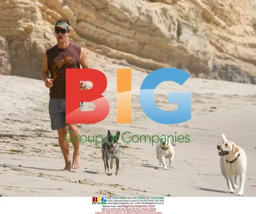 Matthew McConaughey and son Levi at beach