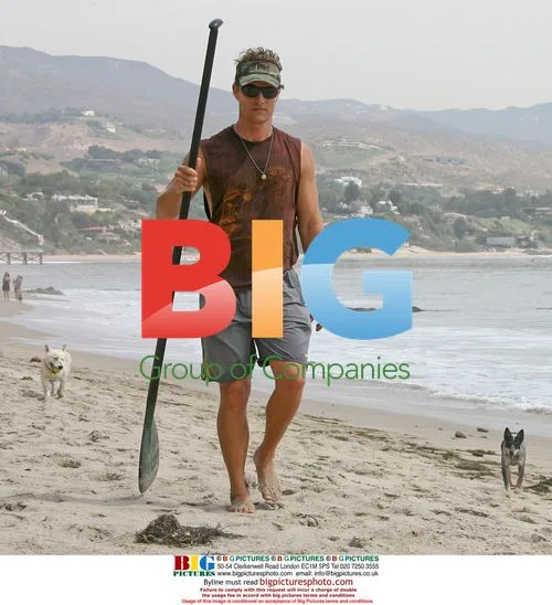Matthew McConaughey and son at the beach