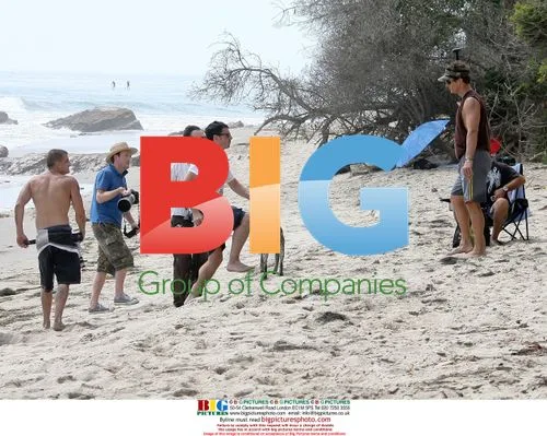 Matthew McConaughey and Son Play at Beach