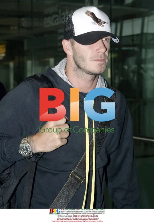 David Beckham Arrives in London