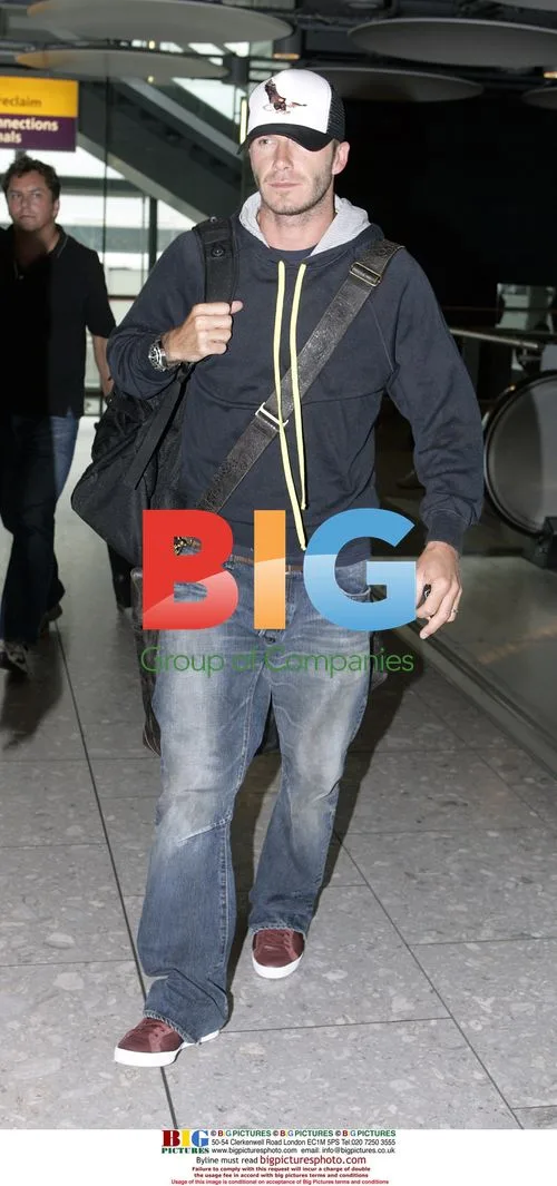 David Beckham Arrives in London