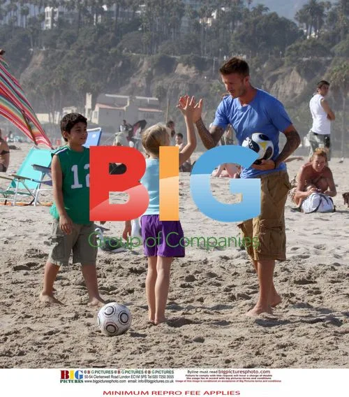 David Beckham Filming Tourism Ad in California