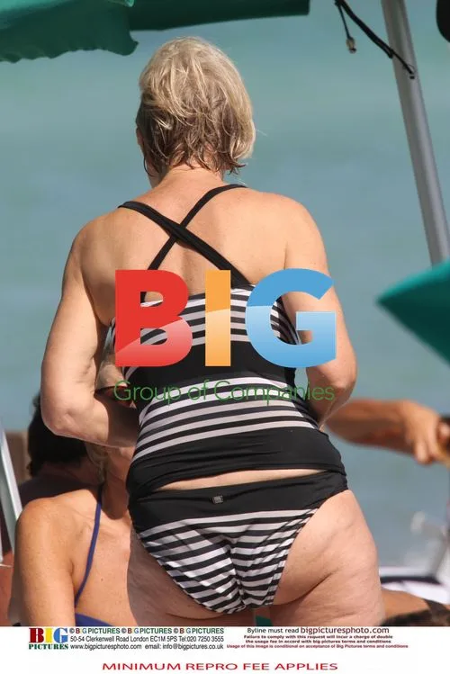 Helen Mirren Sunbathing in Italy