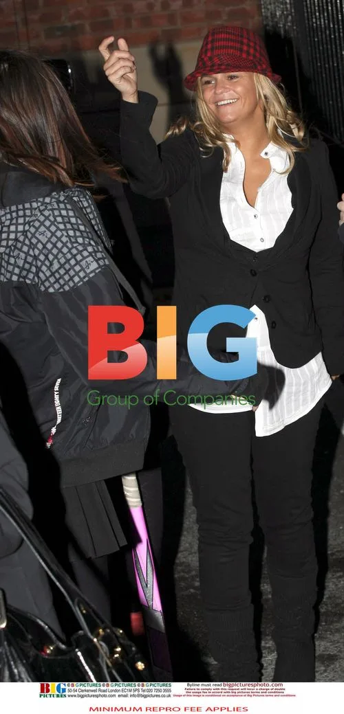 Kerry Katona at School Bus Stop
