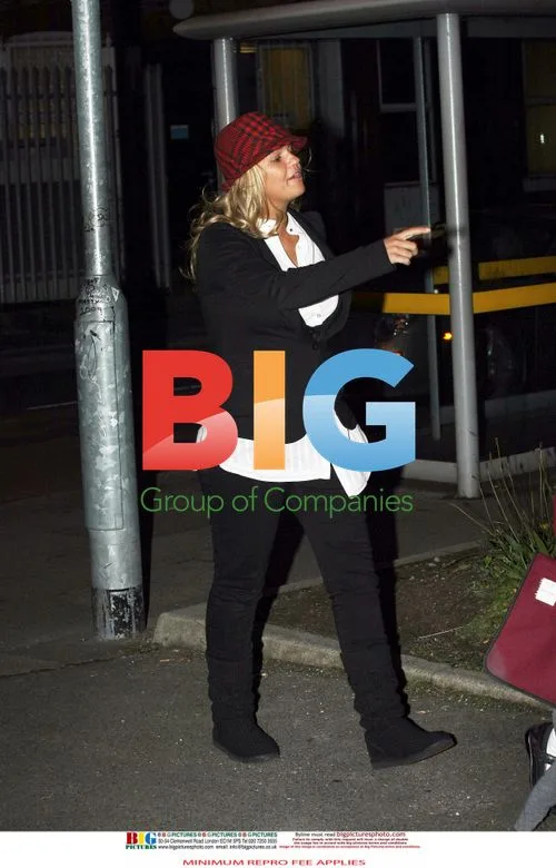 Kerry Katona picks up kids from school