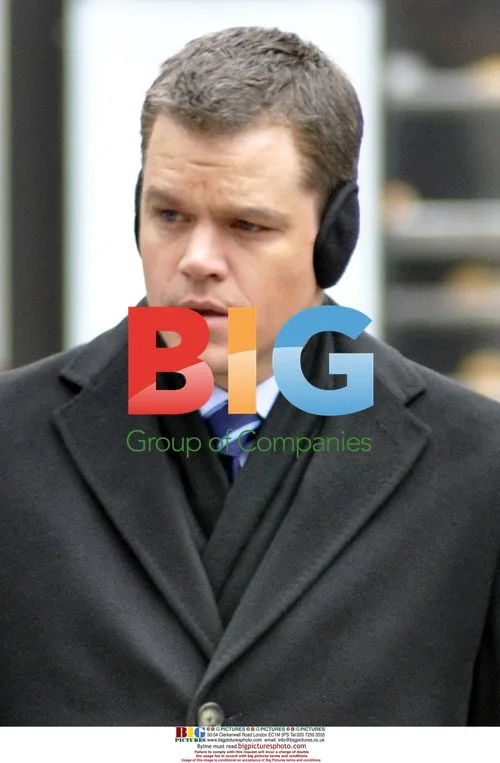 Matt Damon on set of 'The Adjustment Bureau'