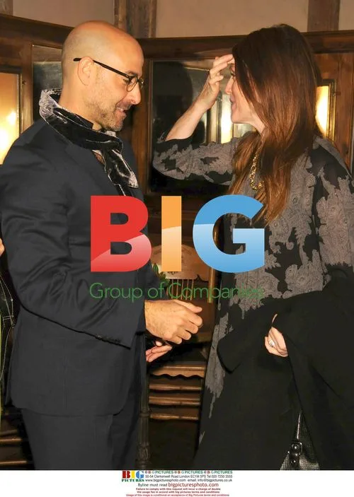 Stanley Tucci and Julianne Moore at 'A Diamond Is Forever' Lunch