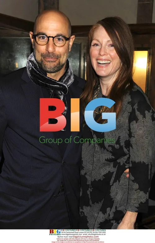 Stanley Tucci and Julianne Moore at 'A Diamond Is Forever' Lunch