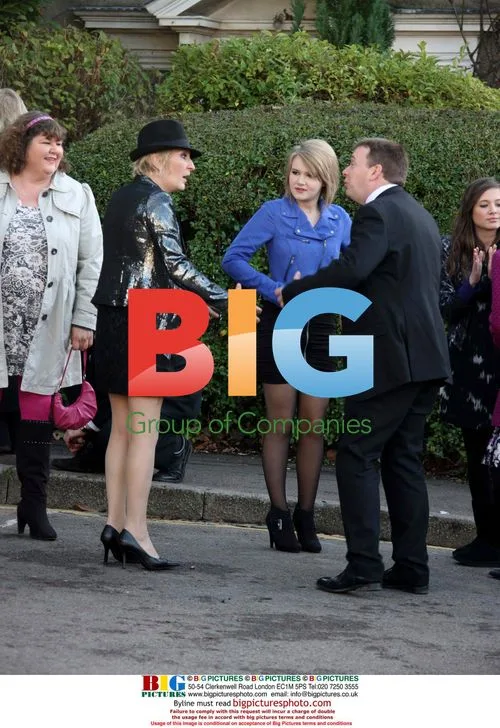 Eastenders cast at Ricky and Bianca's wedding