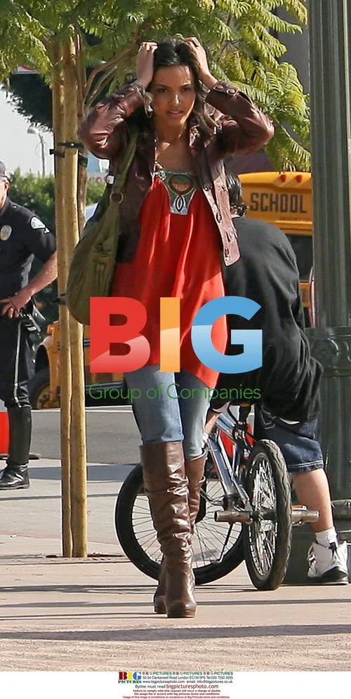 Jessica Lucas and Nick Zano film "Melrose Place" in LA